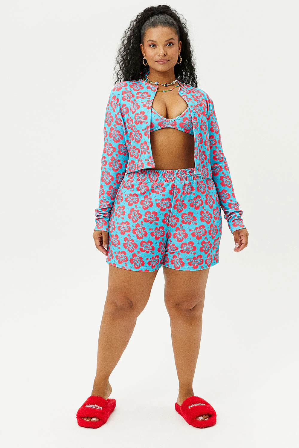 Cheri Terry Cardigan Sweater | Blue Magic - Image 2