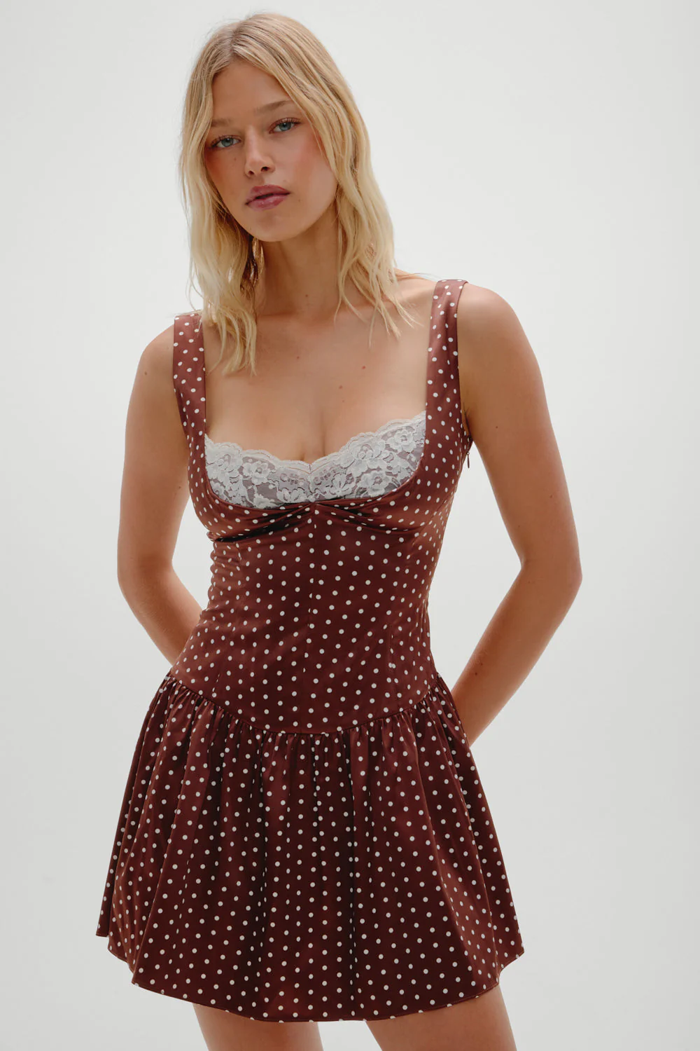 Enchantment Mini Dress | Chocolate Dot