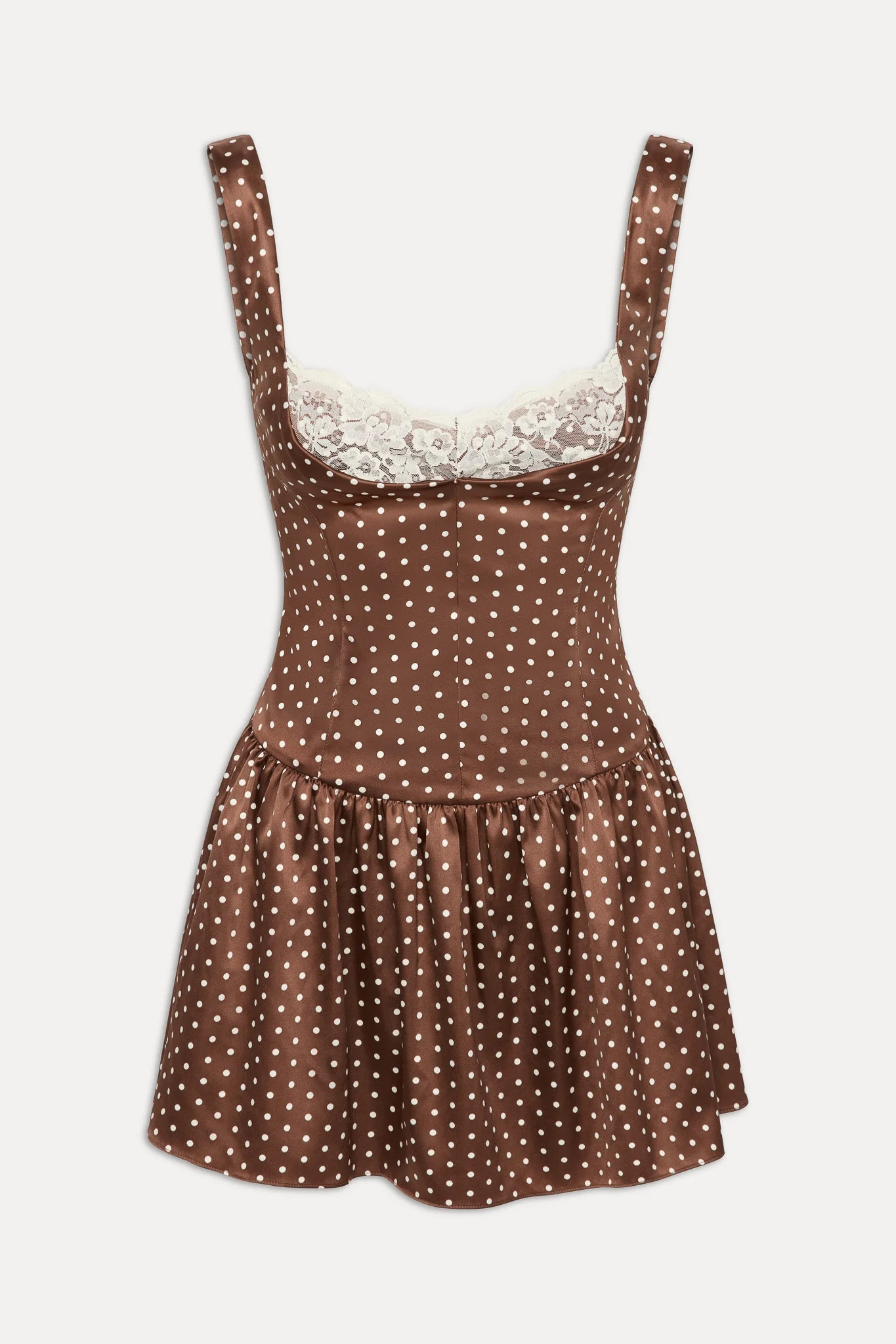 Enchantment Mini Dress | Chocolate Dot - Image 3