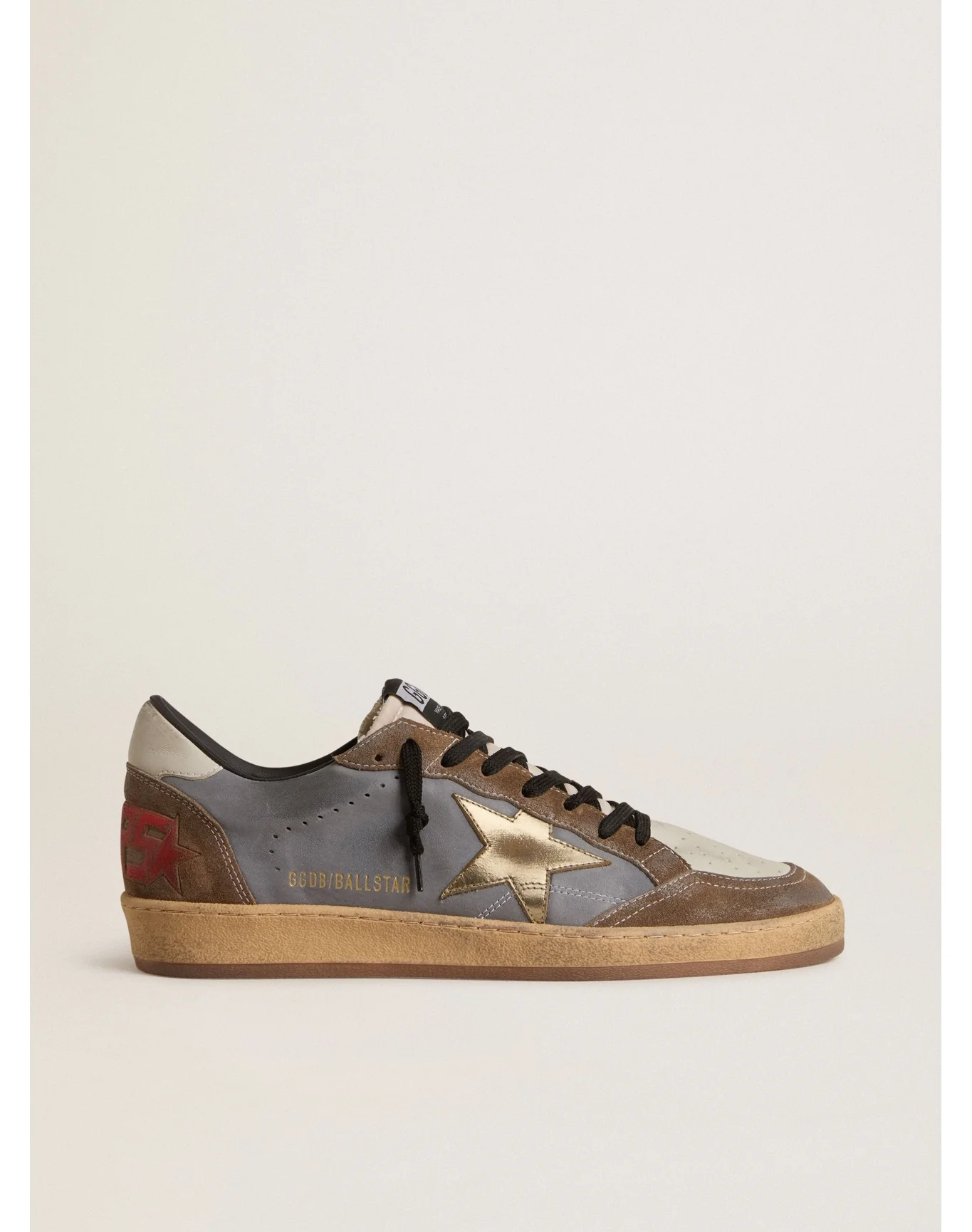 Men | Ball Star Nubuck & Suede with Gold Metallic Star | Denim Blue x Green x Beige x Platinum x White