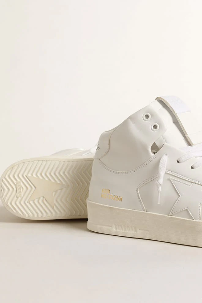 Men | Bio-Based Mid-Stardan with White Star & Heel Tab | Optic White - Image 7