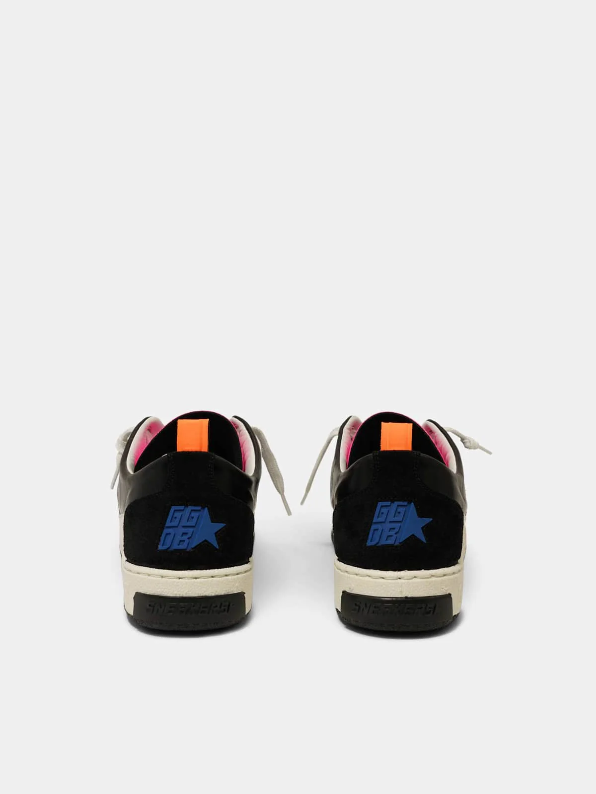 Men | Black Yeah! Sneakers with Leopard-Print Star - Image 4