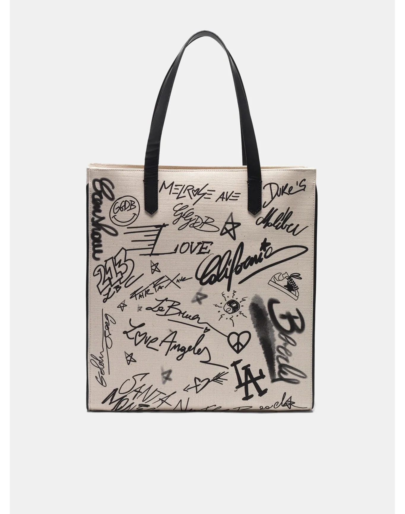 Women | Graffiti Print North-South California Bag